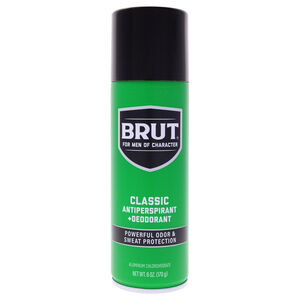 Brut Classic Scent Antiperspirant and Deodorant Spray For Men 6 oz Deodorant